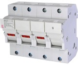 Separator cu fuzibil 3P+N led 50A 14X51mm Eti 002560015