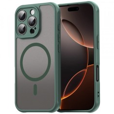 Husa MagSafe pentru Apple iPhone 11 Pro, Techsuit, HaloFrost II, Verde foto