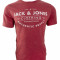 Tricou barbati Jack &amp; Jones, bumbac, rosu, L