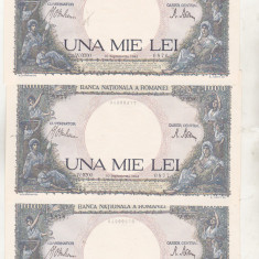 bnk bn Romania 1000 lei 10 septembrie 1941 , aunc - 3 consecutive