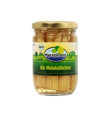 Mini Porumb in Saramura Bio 230 grame / 125 grame Marschland Naturkost foto