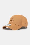 New Era șapcă de baseball din bumbac culoarea maro, cu imprimeu, 60595155