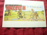 Ilustrata stil vintage Reclama la Biciclete Anglia Raleigh 1950