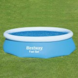 Prelata Solara Piscina Bestway Flowclear 305cm Albastra - Acoperire Piscina Incalzire Apa