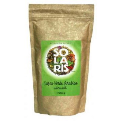 Cafea Verde Arabica Macinata Solaris 250gr foto