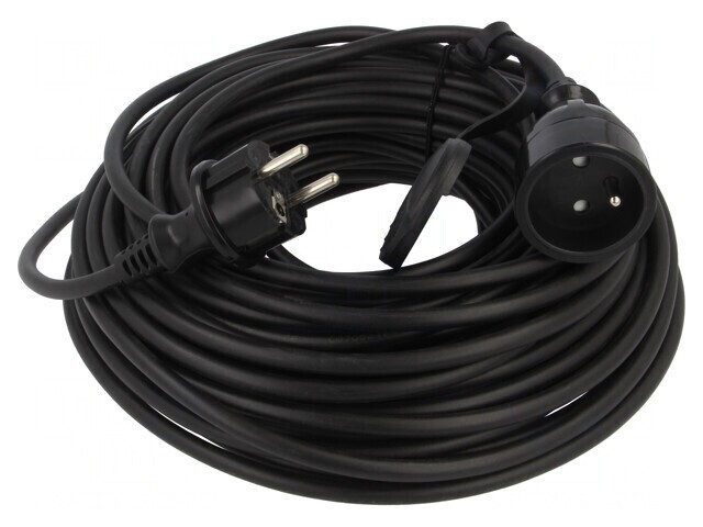 Prelungitor electric PVC 30m negru 16A