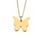 Lantisor Inox Auriu Fluturas - N1116