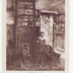 carte postala Grigorescu interior la vitre