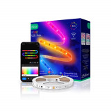 Cumpara ieftin Banda LED Smart Wifi, RGB + IC, Nous, F4, 5m