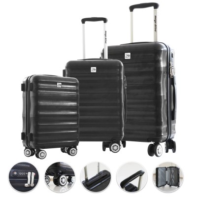 SET VALIZE DE CULOARE NEAGRA 3 bucati foto
