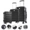 SET VALIZE DE CULOARE NEAGRA 3 bucati