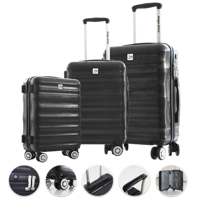 SET VALIZE DE CULOARE NEAGRA 3 bucati
