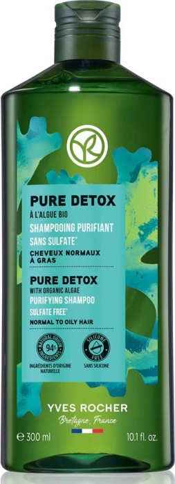 Sampon Pure Detox cu alge bio, 300 ml (Yves Rocher)