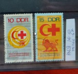 TS21 - Timbre serie DDR - 1969 Mi1466-67, Stampilat
