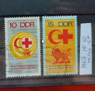 TS21 - Timbre serie DDR - 1969 Mi1466-67 foto
