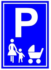Indicator parcare mame si copii foto