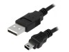 Cablu USB 2.0 A-B Mini 3m Negru, Logilink