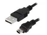 Cablu USB 2.0 A-B Mini 3m Negru, Logilink