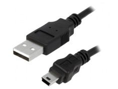 Cablu USB 2.0 A-B Mini 3m Negru foto