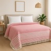 Cuvertura Pique 200x230 Roz Alb
