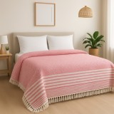 Cumpara ieftin Cuvertura Pique 200x230 Roz Alb