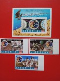 LIBERIA, SPACE - COLIȚĂ + 3 VALORI IMPERF.MNH