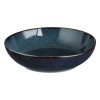 Bol Ceramic Glaze, Capacity 820 ml, Albastru Negru, Microunde și Mașină de Spălat Vase, Oem