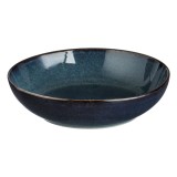 Bol Ceramic Glaze, Capacity 820 ml, Albastru Negru, Microunde și Mașină de Spălat Vase