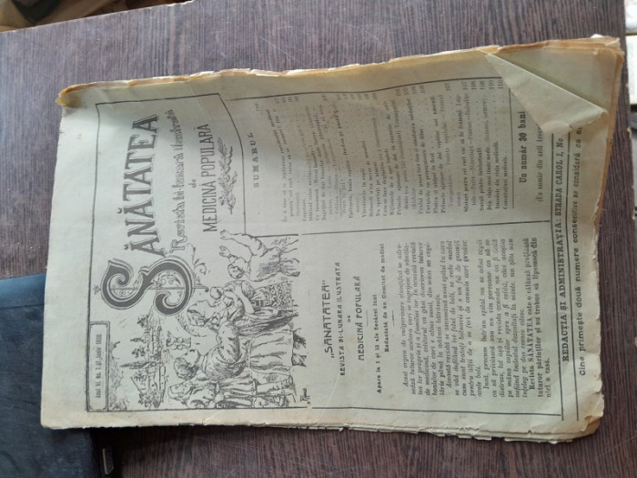 REVISTA SANATATEA NR.7/1906