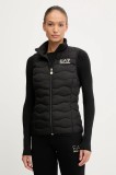 EA7 Emporio Armani vesta femei, culoarea negru, de tranzitie