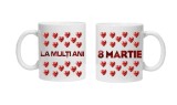 Cana alba personalizata &quot;La multi ani!-8 martie 5&quot;, INOVATIX&reg;. 330ml, Oem
