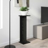 vidaXL Suport pentru plante Stejar Negru 25 x 25,5 x 80,5 cm 899644