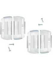 Set suport numar inmatriculare auto slim Transparent 4buc