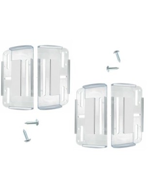 Set suport numar inmatriculare auto slim Transparent 4buc foto