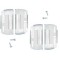 Set suport numar inmatriculare auto slim Transparent 4buc