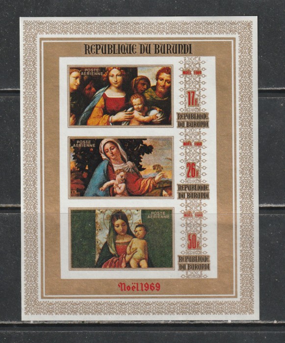 Burundi 1969 - Craciun NEDANTELATA S/S 1v MNH