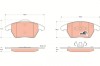 TRW GDB1605 COTEC set placute frana,frana disc