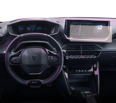 Folie Protectie Navigatie Peugeot 2008 2023+, Duragon, protectie Display Navigatie, silicon Mat, Anti-zgarieturi, Anti-amprenta, kit instalare foto