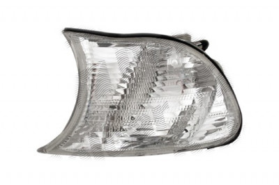 Lampa semnalizare fata Bmw Seria 3 (E46) Coupe/Cabrio, 05.1999-03.2001, Dreapta, omologare ECE, alba, fara suport becuri, Depo, 63126904308, 6904308 foto