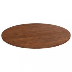 vidaXL Blat de masă rotund maro &icirc;nchis &Oslash;80x1,5 cm lemn stejar tratat