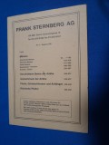 CATALOG LICITATIEFRANK STERNBERG NR. 8 1996-42 pag descrieri +12 pag fotografii