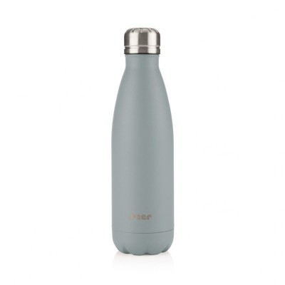 Sticla de baut termoizolanta din otel inoxidabil vidat Colour, 500 ml, gri, Reer 90801 Children SafetyCare foto