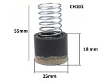 Supapa de schimb cu arc pentru supapa de sens la cap compresor CH103 Mod.26 25x18mm K