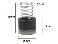Supapa de schimb cu arc pentru supapa de sens la cap compresor CH103 Mod.26 25x18mm K
