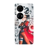 Husa compatibila cu Huawei Nova Y70 model Naruto Shippuden Manga, Silicon, TPU, Viceversa, Transparent, Carcasa