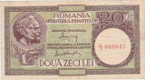 ROMANIA 20 LEI ND (1947,1948,1950) Alexandrini Gheorghiu aF