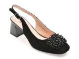 Pantofi FLAVIA PASSINI negri, JM083, din piele intoarsa