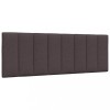 Suport Capatai pentru Pat Dublu 140cm tip Perna Textil Maro Inchis, vidaXL