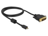 Cablu DVI-D 24+1 la Micro HDMI 1m Negru DELOCK 83585 34AWG