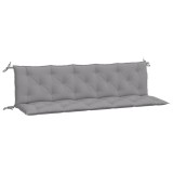 Cumpara ieftin Perne banca de gradina 2 buc., gri, 180x50x7cm, tesatura oxford